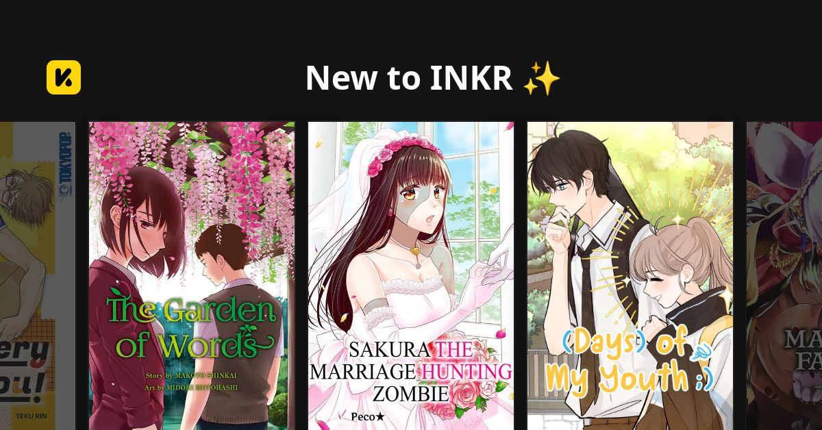 New to INKR | Read The Latest Manga, Manhua, Webtoon and Comics on INKR!